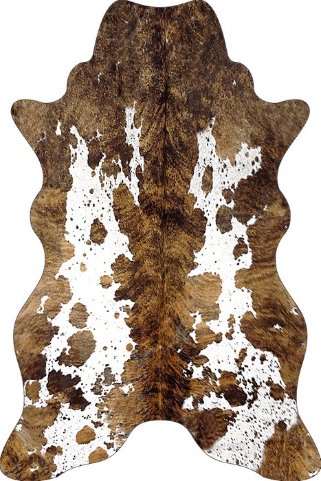 Ковер бело-коричневого цвета 60х100 см
