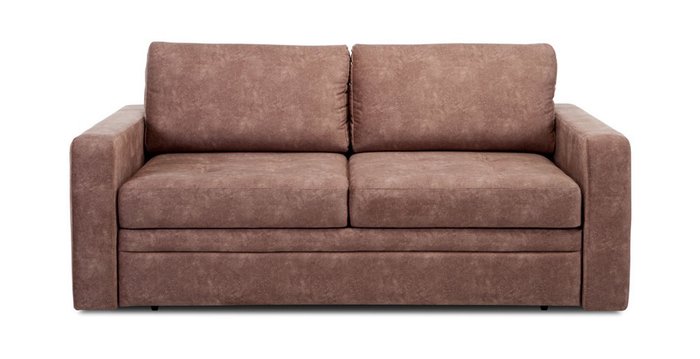 Прямой диван-кровать Бруно коричневого цвета 