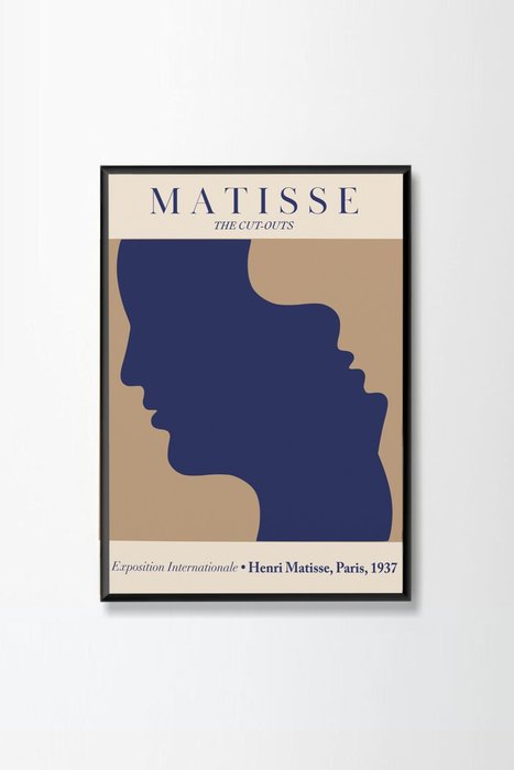 Постер Matisse exposition internationale 50x70 в раме черного цвета 