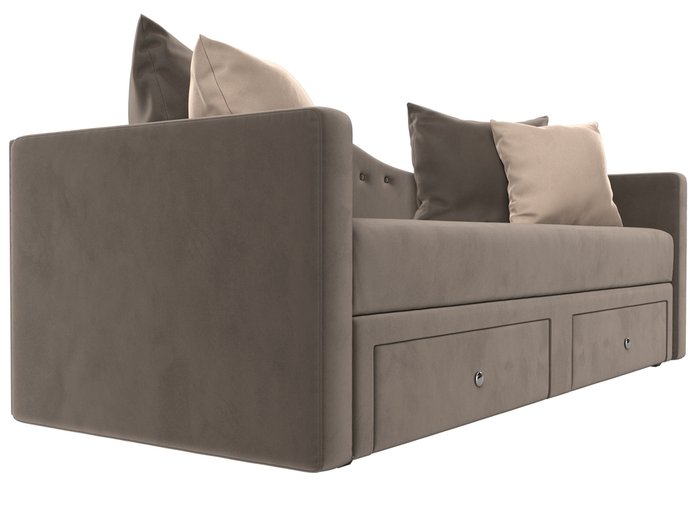 Детский прямой диван -кровать Дориан коричневого цвета - лучшие Прямые диваны в INMYROOM
