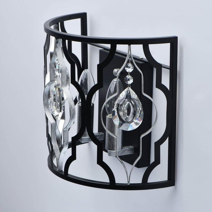 Настенный светильник Альгеро черного цвета - купить Бра и настенные светильники по цене 11890.0