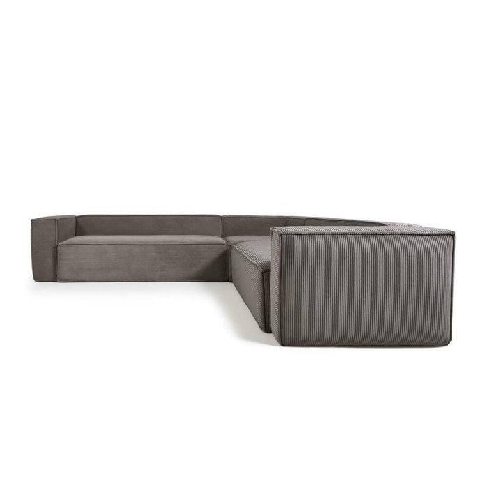 Угловой диван Blok 320 серого цвета - лучшие Угловые диваны в INMYROOM