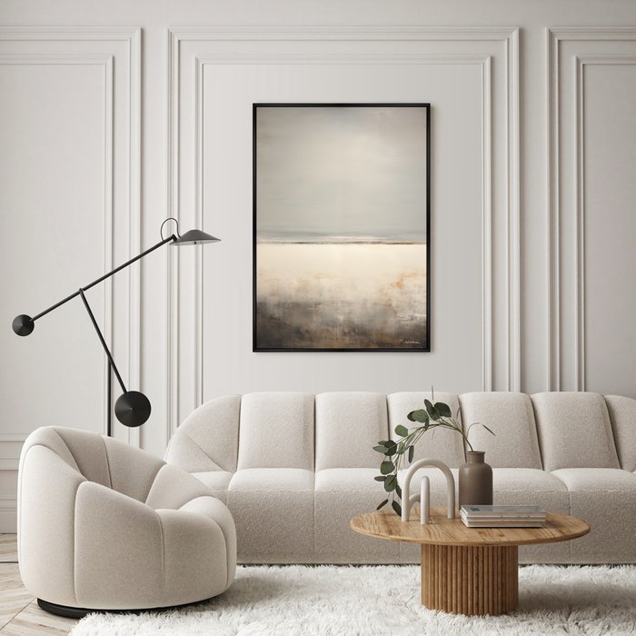 Репродукция картины Landscape collection, White and gray, 2024г. - лучшие Картины в INMYROOM