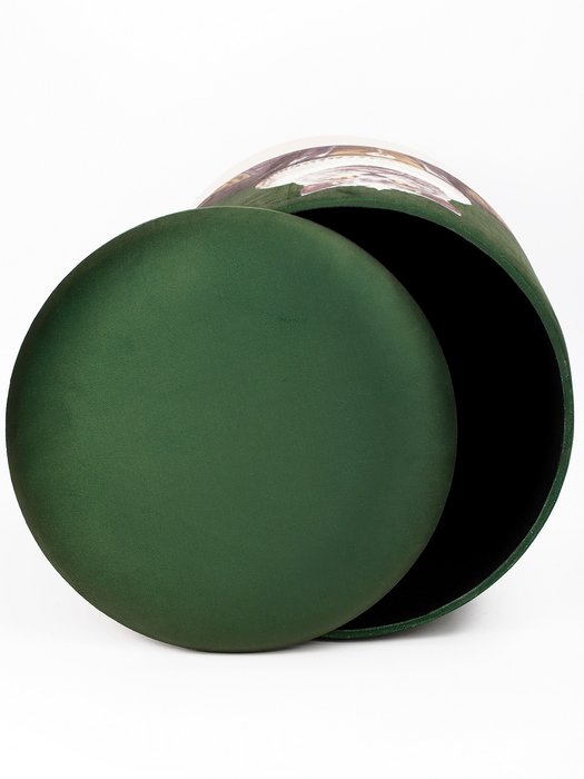Пуф зеленого цвета с крышкой IMR-1599971 - лучшие Пуфы в INMYROOM