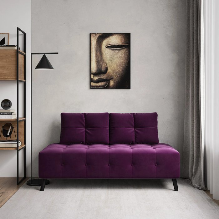 Диван Манхэттен фиолетового цвета - купить Прямые диваны по цене 20990.0