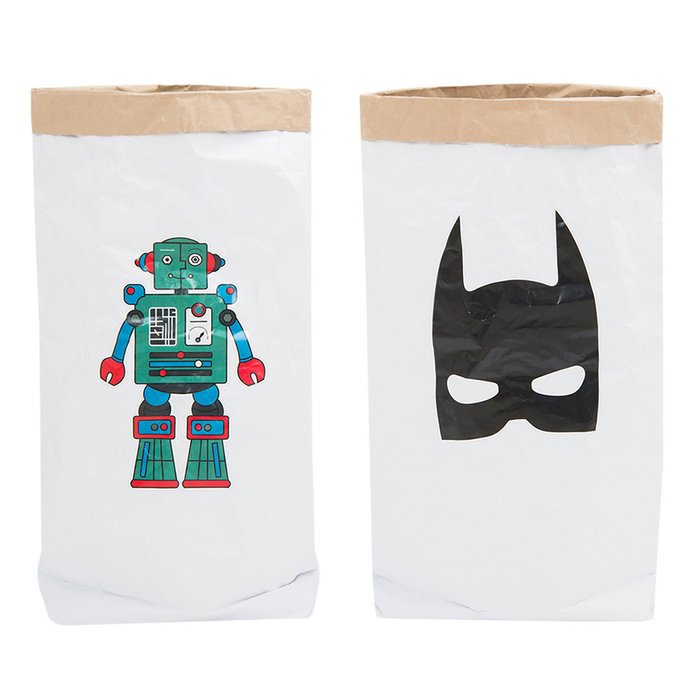 Эко-мешок для игрушек Batman из крафт-бумаги - купить Декоративные коробки по цене 290.0