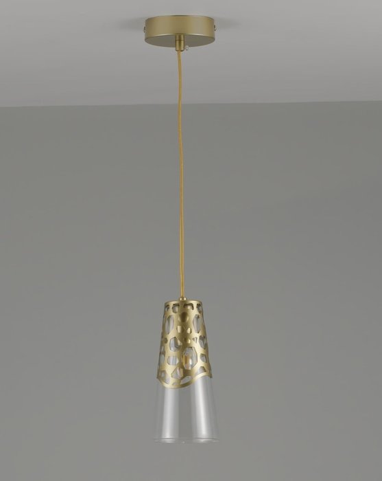 Подвесной светильник Natali золотого цвета - купить Подвесные светильники по цене 4990.0
