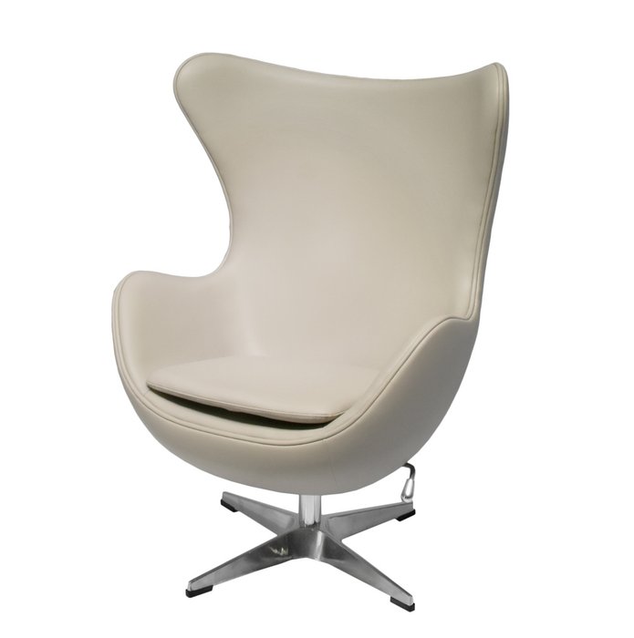 Кресло Egg Style Chair цвета латте - лучшие Интерьерные кресла в INMYROOM