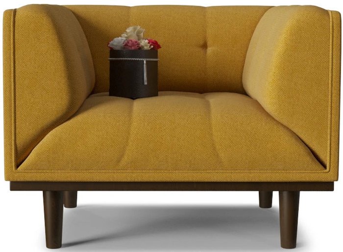 Кресло Гранд желтого цвета - лучшие Интерьерные кресла в INMYROOM