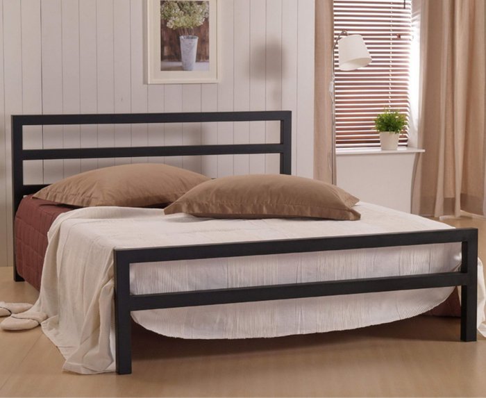 Кровать Аристо 120х200 черного цвета - лучшие Кровати для спальни в INMYROOM