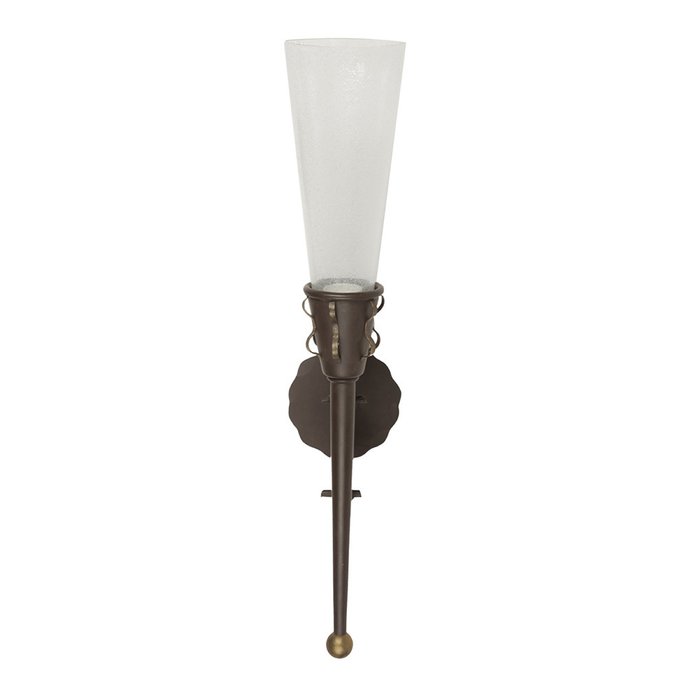 Настенный светильник MM Lampadari с плафоном из стекла матового белого цвета - лучшие Бра и настенные светильники в INMYROOM
