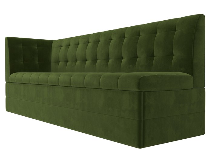 Угловой диван-кровать Бриз зеленого цвета с углом слева - лучшие Угловые диваны в INMYROOM