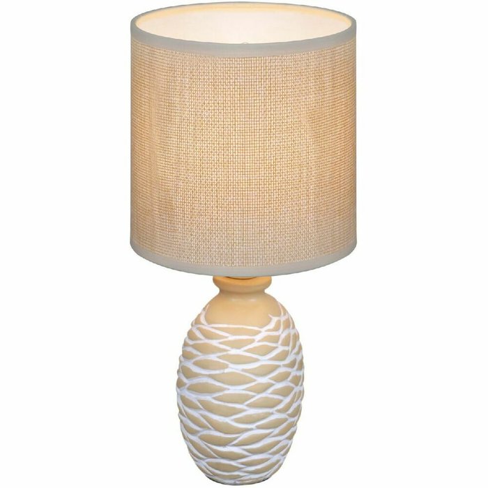 Настольная лампа 98231-0.7-01 BEIGE (ткань, цвет желтый) - купить Настольные лампы по цене 1030.0