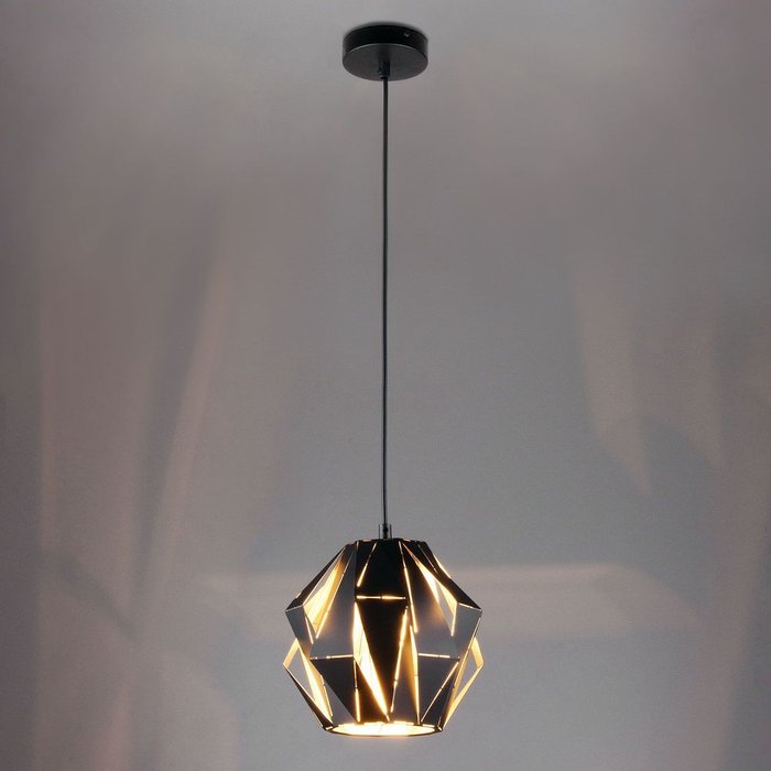 Светильник подвесной матовый в стиле лофт 50137/1 черный Moire - купить Подвесные светильники по цене 7810.0