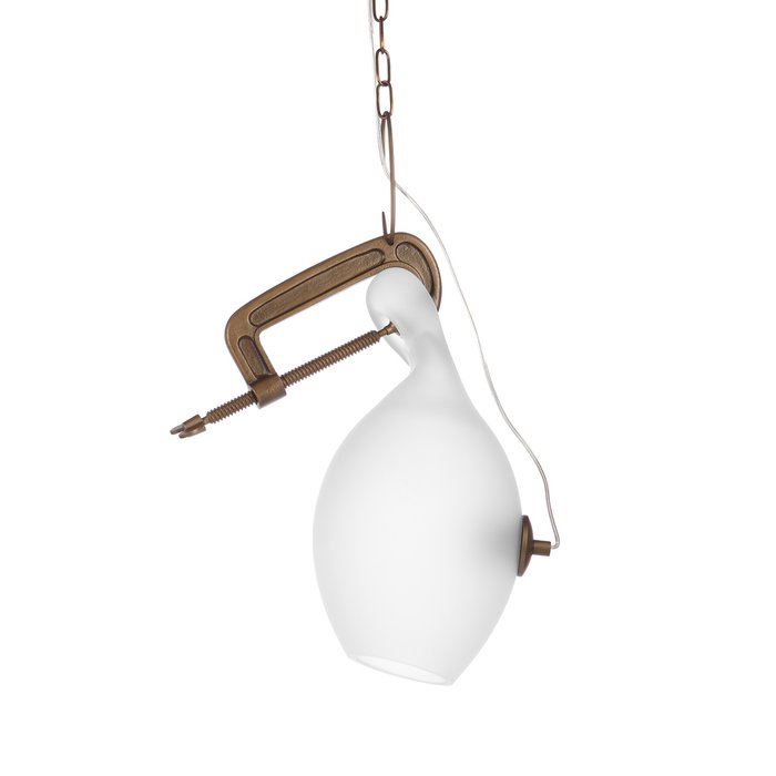 Подвесной светильник Clamp белого цвета - купить Подвесные светильники по цене 17400.0