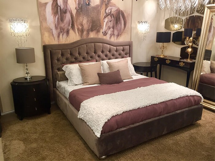 Кровать Lilu Art Julia 200х200 - лучшие Кровати для спальни в INMYROOM