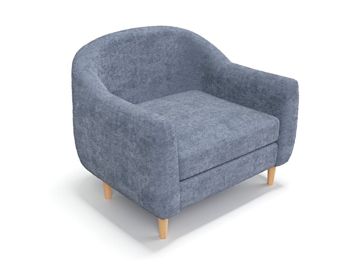 Кресло Орак серо-синего цвета - лучшие Интерьерные кресла в INMYROOM