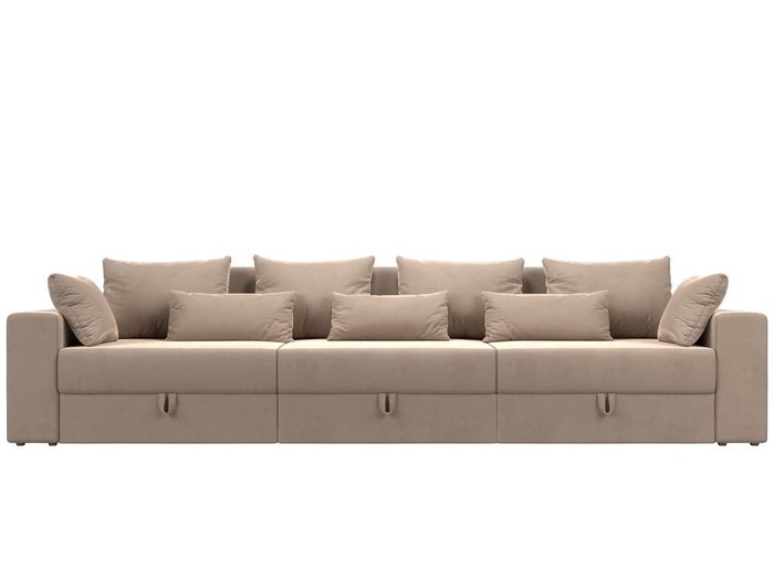 Прямой диван-кровать Мэдисон Long бежевого цвета - купить Прямые диваны по цене 50990.0