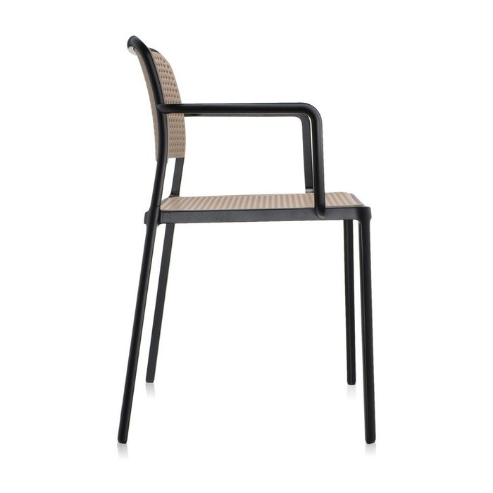 Стул Audrey бежевого цвета с подлокотниками  - лучшие Обеденные стулья в INMYROOM