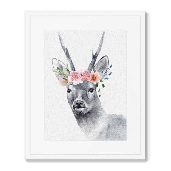 Репродукция картины в раме Graceful deer No1 - купить Картины по цене 8199.0