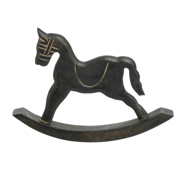 Декор настольный Лошадка черного цвета - купить Фигуры и статуэтки по цене 1780.0