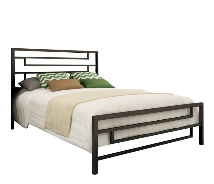 Кровать Сорренто 160х200 черного цвета - купить Кровати для спальни по цене 28990.0