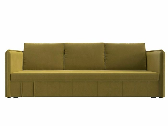 Прямой диван-кровать Слим желтого цвета - купить Прямые диваны по цене 24999.0