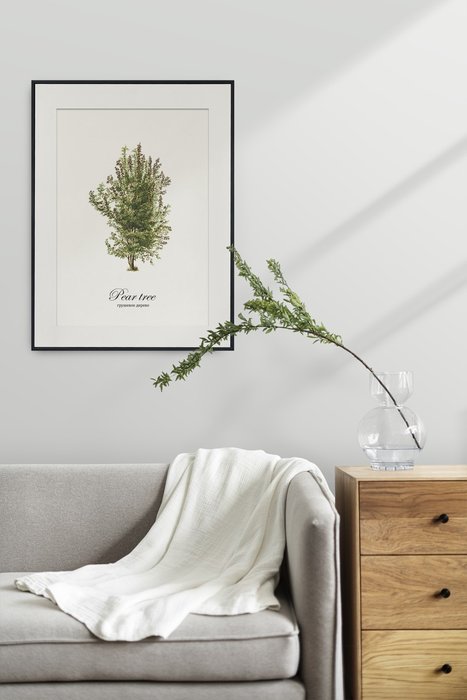 Постер Pear Tree 40х60 в раме черного цвета - лучшие Принты в INMYROOM Постер Pear Tree 40х60 в раме черного цвета - лучшие Принты в INMYROOM