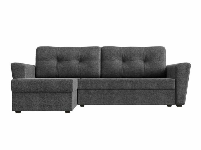 Угловой диван-кровать Амстердам лайт серого цвета левый угол - купить Угловые диваны по цене 29999.0