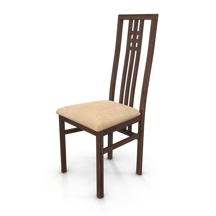 Деревянный стул Palermo U коричнево-бежевого цвета