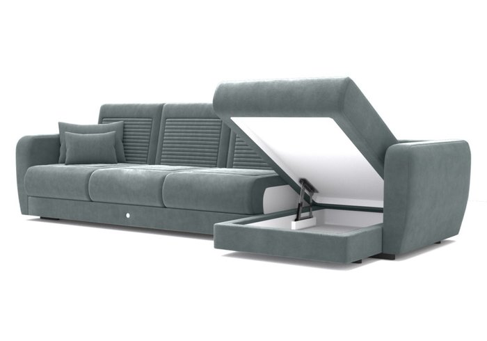 Угловой диван-кровать темно-серого цвета - купить Угловые диваны по цене 290000.0