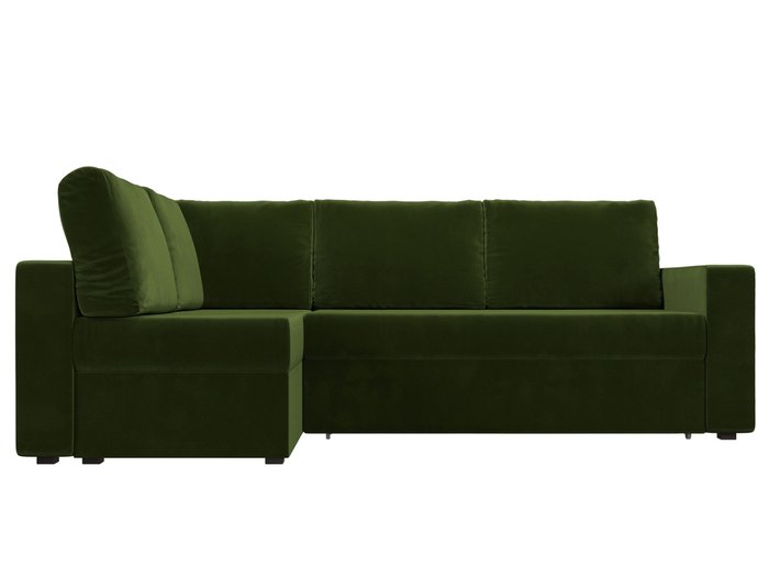 Угловой диван-кровать Оливер зеленого цвета левый угол - купить Угловые диваны по цене 48999.0