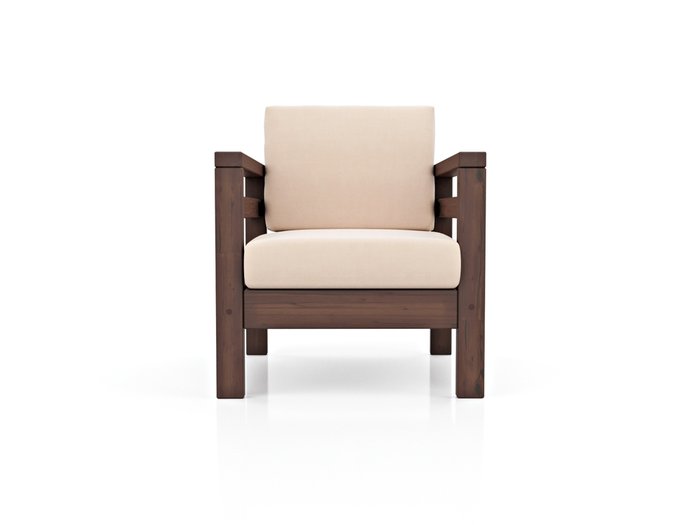 Кресло Домино молочного цвета - купить Интерьерные кресла по цене 18990.0