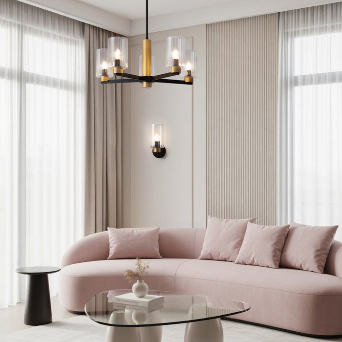 Потолочный светильник Freya FR2051CL-05BBS Ombre Classic - купить Потолочные светильники по цене 19590