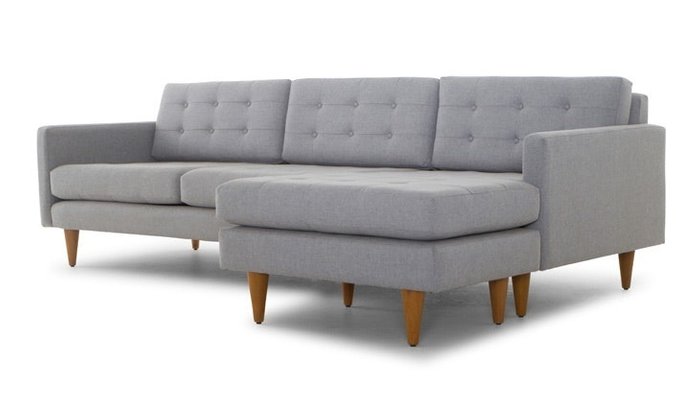 Модульный угловой диван серого цвета - купить Угловые диваны по цене 99900.0