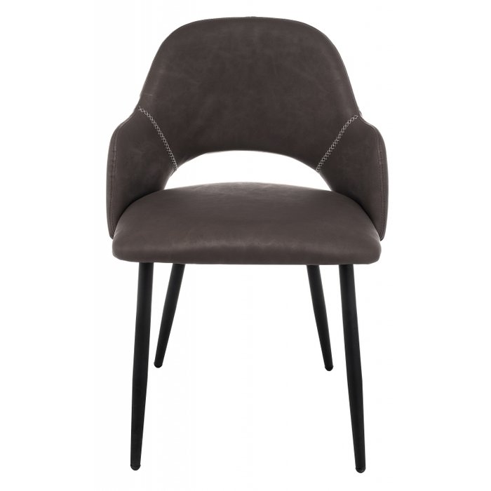 Стул с подлокотниками Konor коричневого цвета - лучшие Обеденные стулья в INMYROOM