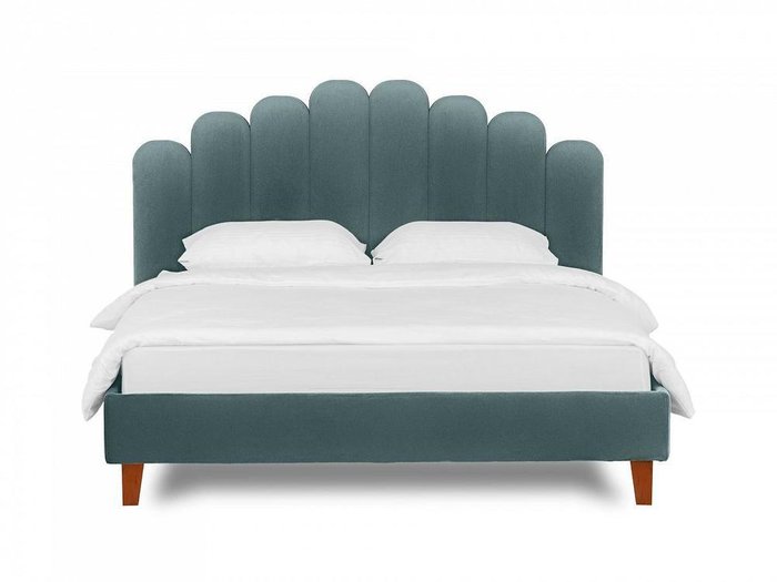 Кровать Queen II Sharlotta L 160х200 серо-голубого цвета - купить Кровати для спальни по цене 64090.0