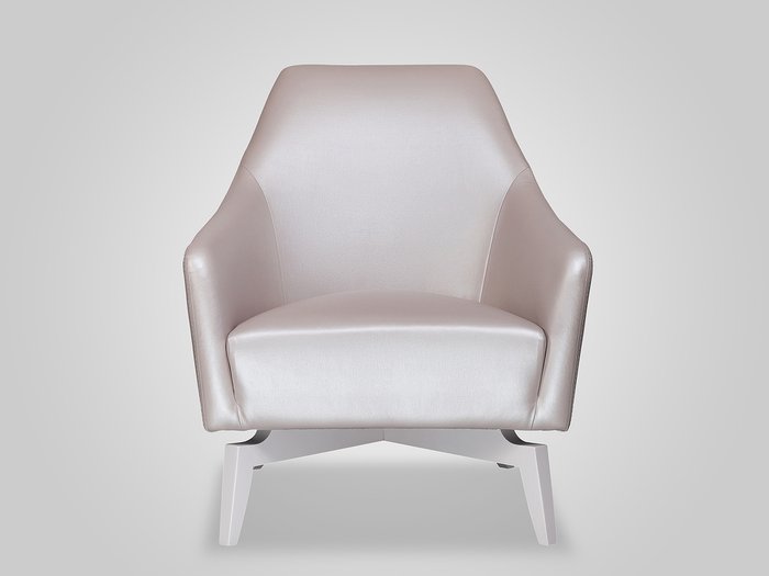 Кресло Celine серебристого цвета