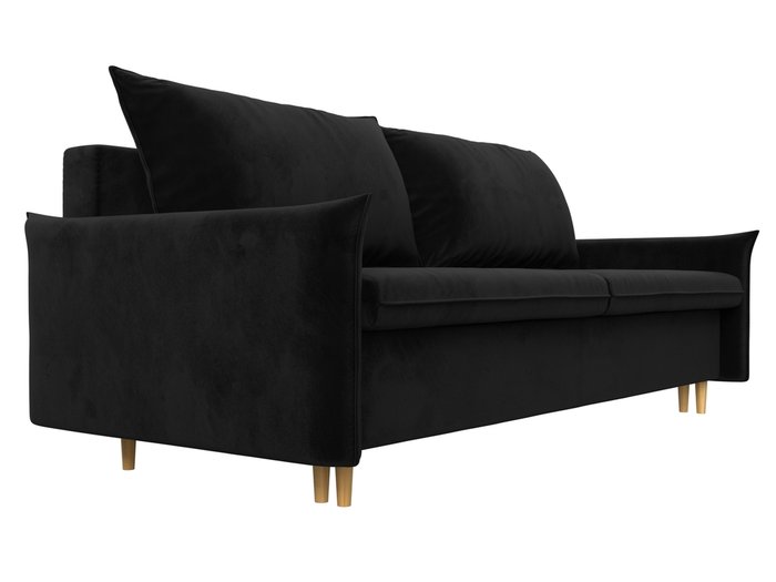 Прямой диван-кровать Хьюстон черного цвета - лучшие Прямые диваны в INMYROOM