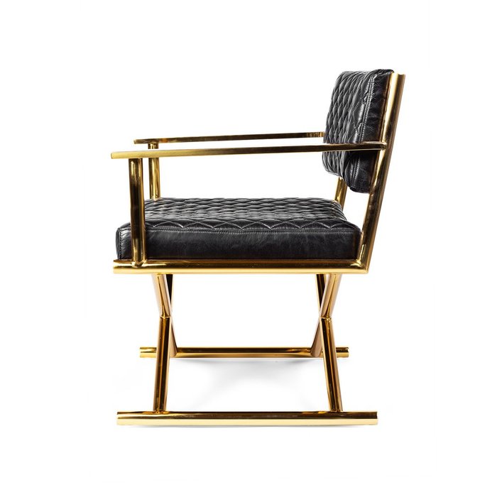 Кресло Celebrezze с обивкой из натуральной кожи - купить Интерьерные кресла по цене 62348.0