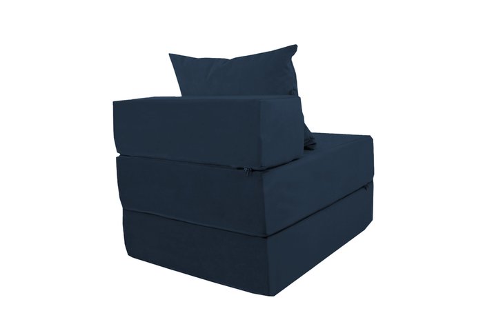 Бескаркасный диван Квадро синего цвета   - купить Бескаркасная мебель по цене 9750.0