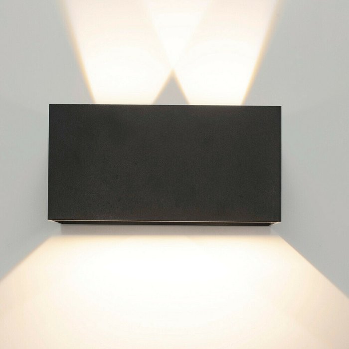 Уличный настенный светильник Davos 3000К темно-серого цвета - лучшие Настенные уличные светильники в INMYROOM