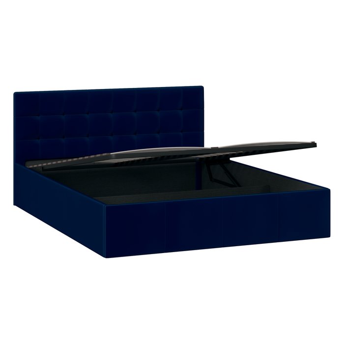Кровать Эмма 160х200 темно-синего цвета с подъемным механизмом - лучшие Кровати для спальни в INMYROOM