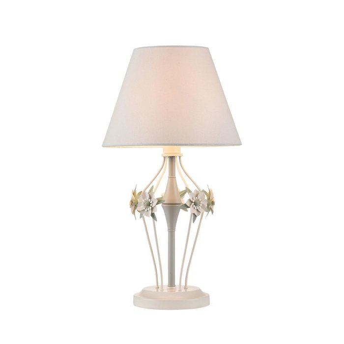 Настольная лампа Floret с белым абажуром
