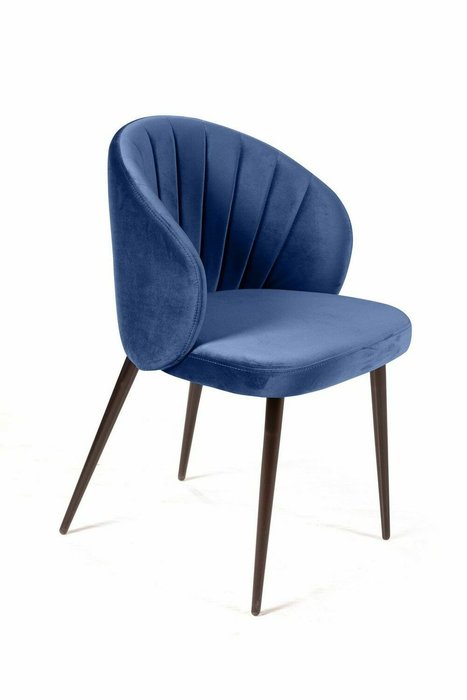 Обеденный стул Mont Blanc синего цвета - купить Обеденные стулья по цене 12900.0