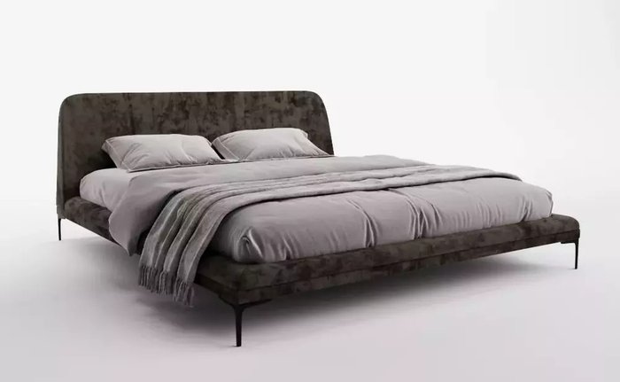 Кровать Liberty 180х200 темно-коричневого цвета без подъемного механиизма 
