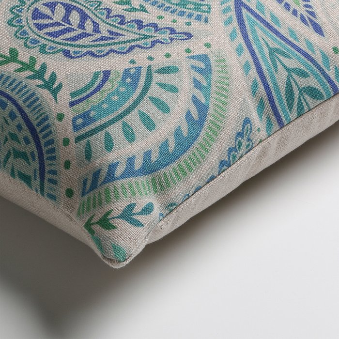 Чехол для декоративной подушки Shade с синим принтом - купить Чехлы для подушек по цене 1190.0