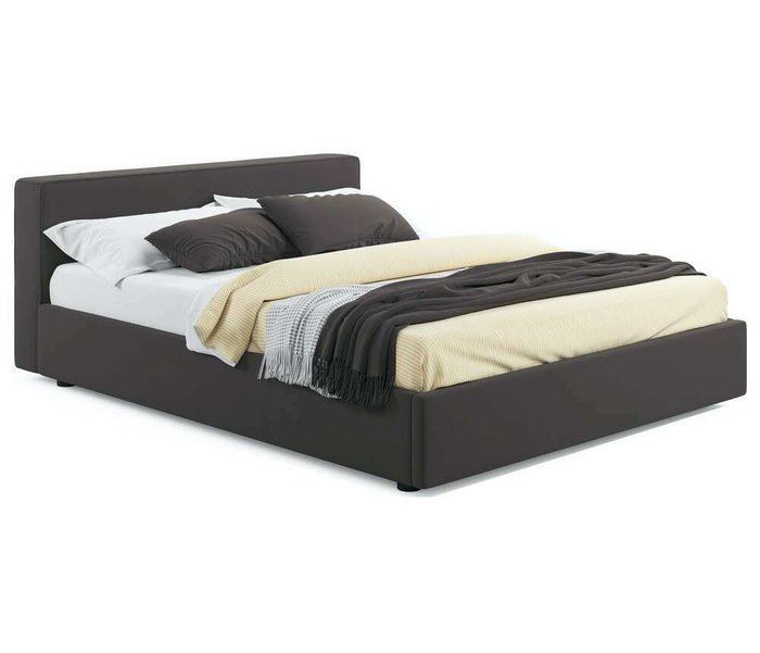 Кровать Skandi 160х200 коричневого цвета с подъемным механизмом Кровать Skandi 160х200 коричневого цвета с подъемным механизмом