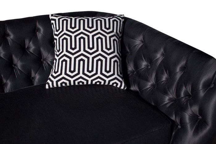 Диван двухместный черного цвета - лучшие Прямые диваны в INMYROOM