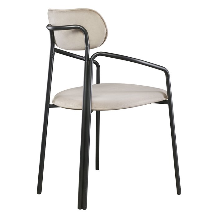 Стул Ror round черно-бежевого цвета - лучшие Обеденные стулья в INMYROOM